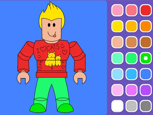 Roblox Coloring Adventure Online
