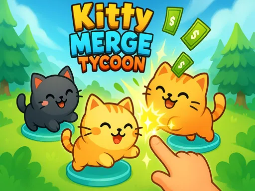 Kitty Merge Tycoon: Feline Puzzle Fun