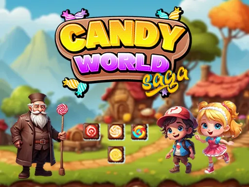 Candy World Saga: Sweet Match Puzzle