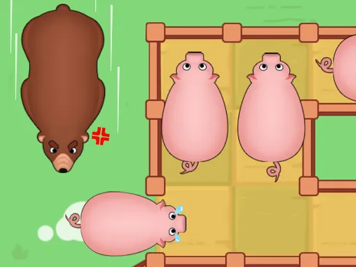 Save The Piggies Puzzle Game