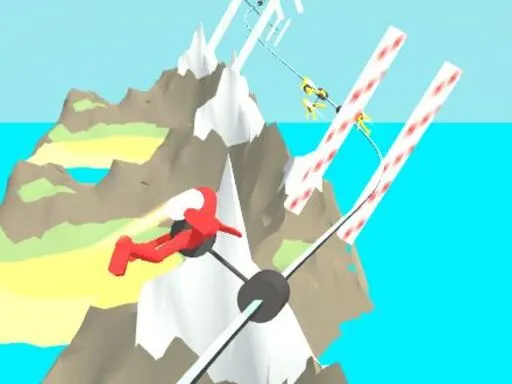 Zipline Dodge: Obstacle Swing Adventure