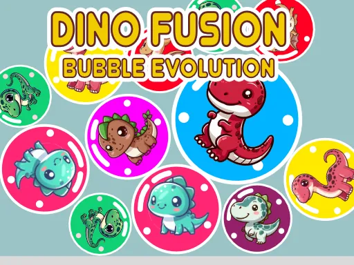 Dino Fusion: Bubble Evolution Game